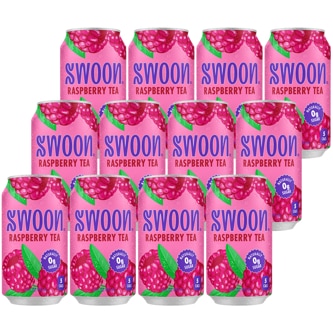 SWOON Raspberry Tea, Can, Case